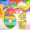Rainbow Number 6 Pinata for 6th Birthday Party Decorations, Fiesta, Kids Anniversary Celebration, Birthday Pinata with Stick, Blindfold and Confetti (Small, 16.5 x 11.5 x 3 In)